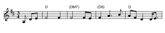 Midnight on the Water - staff notation