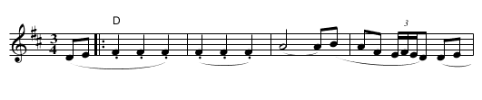 Midnight on the Water - staff notation