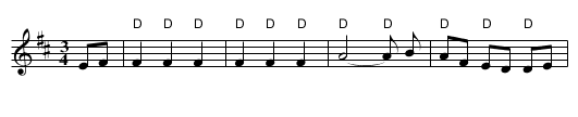 Midnight on the water - staff notation