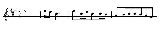Midu Shange - staff notation