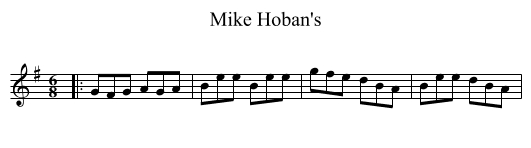 Mike Hoban's - staff notation