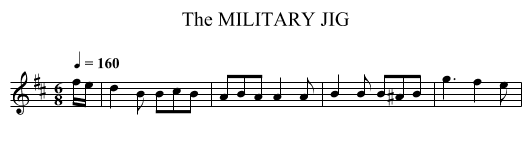 MILITARY JIG, The - staff notation