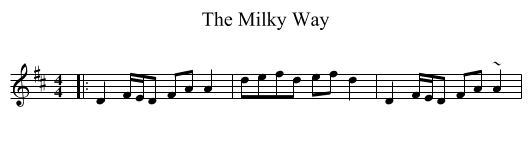 Milky Way, The  - staff notation