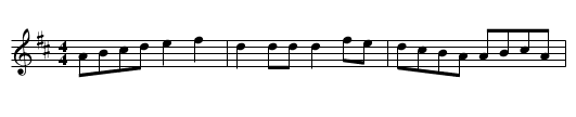 Mill, Da - staff notation