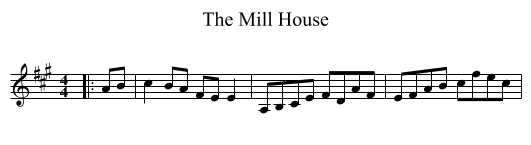 Mill House, The  - staff notation