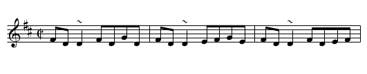 Mill na Máidí - staff notation