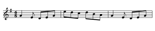 Mill of Roleen - staff notation