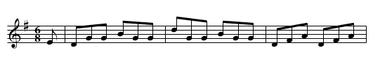 Mill Pond - staff notation