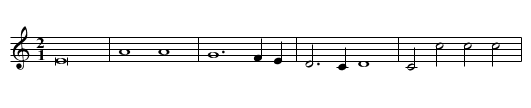 Mille regretz - staff notation