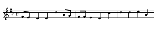 Miller and his sons, The - staff notation