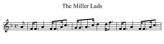 Miller Lads, The - staff notation