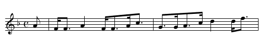 Miller Lads - staff notation