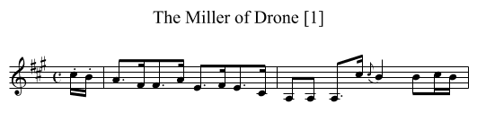 Miller of Drone [1], The - staff notation