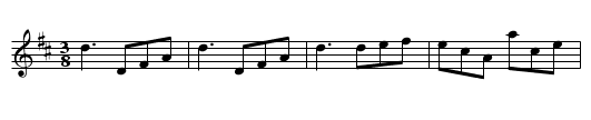 Millers Dance on the  Windmill - staff notation