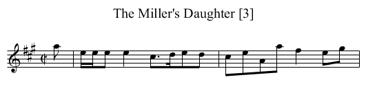 Miller's Daughter [3], The - staff notation