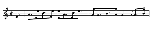 Miller’s Favourite, The - staff notation