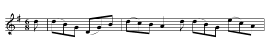 Miller's Flowers, The  - staff notation