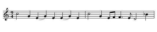 Miller’s Jigg - staff notation