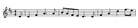 Millgow's Reel - staff notation