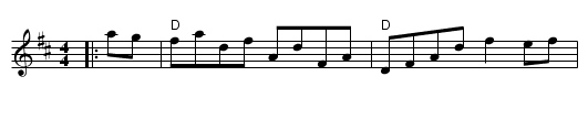Millicent's Favourite - staff notation