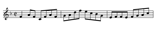 Milliner's Daughter, The - staff notation