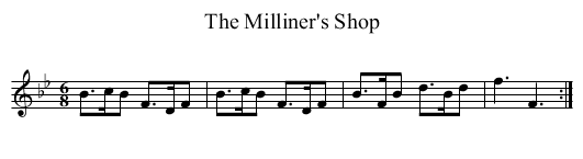 Milliner's Shop, The - staff notation