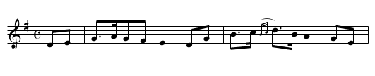 Mi'm'shuidh an deridh Bata, - staff notation