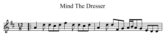 Mind The Dresser - staff notation