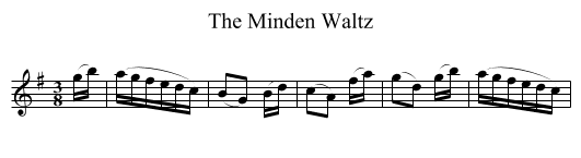 Minden Waltz, The - staff notation