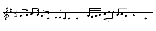 Mindra Mea De La Ciubud - staff notation