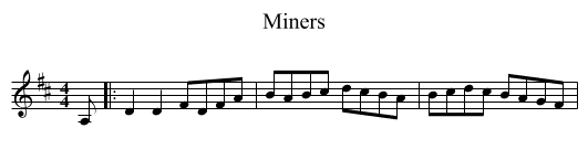 Miners - staff notation