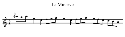 Minerve, La - staff notation