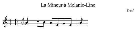 Mineur à Melanie-Line, La - staff notation