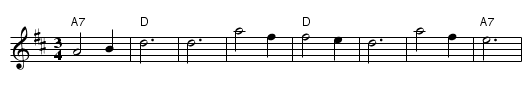Mingulay Boat Song - staff notation