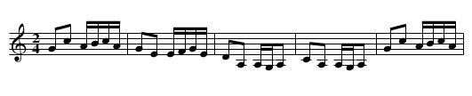 Minnie Dempsey's - staff notation