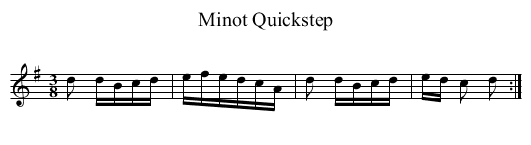Minot Quickstep - staff notation