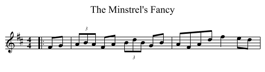 Minstrel's Fancy, The  - staff notation