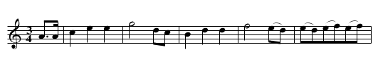 Minuet [14] - staff notation