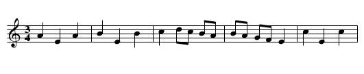 Minuet 2 - staff notation