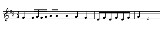 Minuet Della Cour. - staff notation