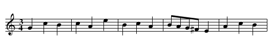 Minuet. JaW.097, A - staff notation