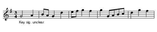 Minuet. JBa.38 - staff notation