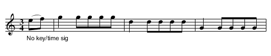Minuet. JBa.62 - staff notation
