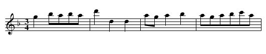 Minuet. SenH.134, A - staff notation