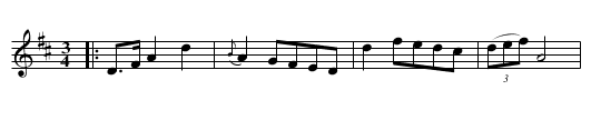 Minuet - staff notation