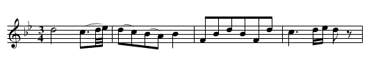 Minuetto 1 Rondo - staff notation