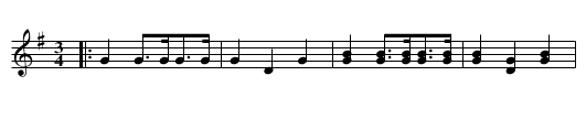 Minuetto 3 - staff notation