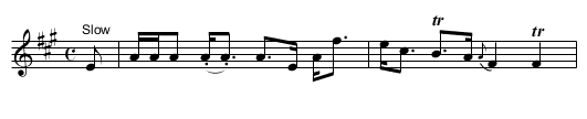 Miss Admiral Gordon's Reel - staff notation