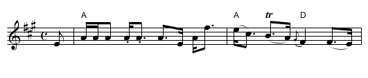 Miss Admiral Gordon's Strathspey - staff notation