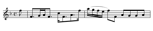 Miss Ann Amelia Stewart's Strathspey - staff notation